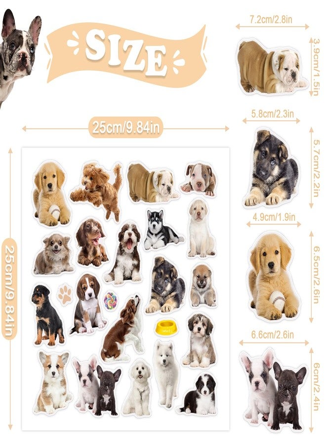 SKEPHWSKA 20 Pcs Dog Thick Gel Clings Puppy Window Gel Clings Decals Stickers for Kids Toddlers and Adults Cute Reusable Window Clings for Home Airplane Classroom Nursery Dog Party Supplies Decorations - Image 2